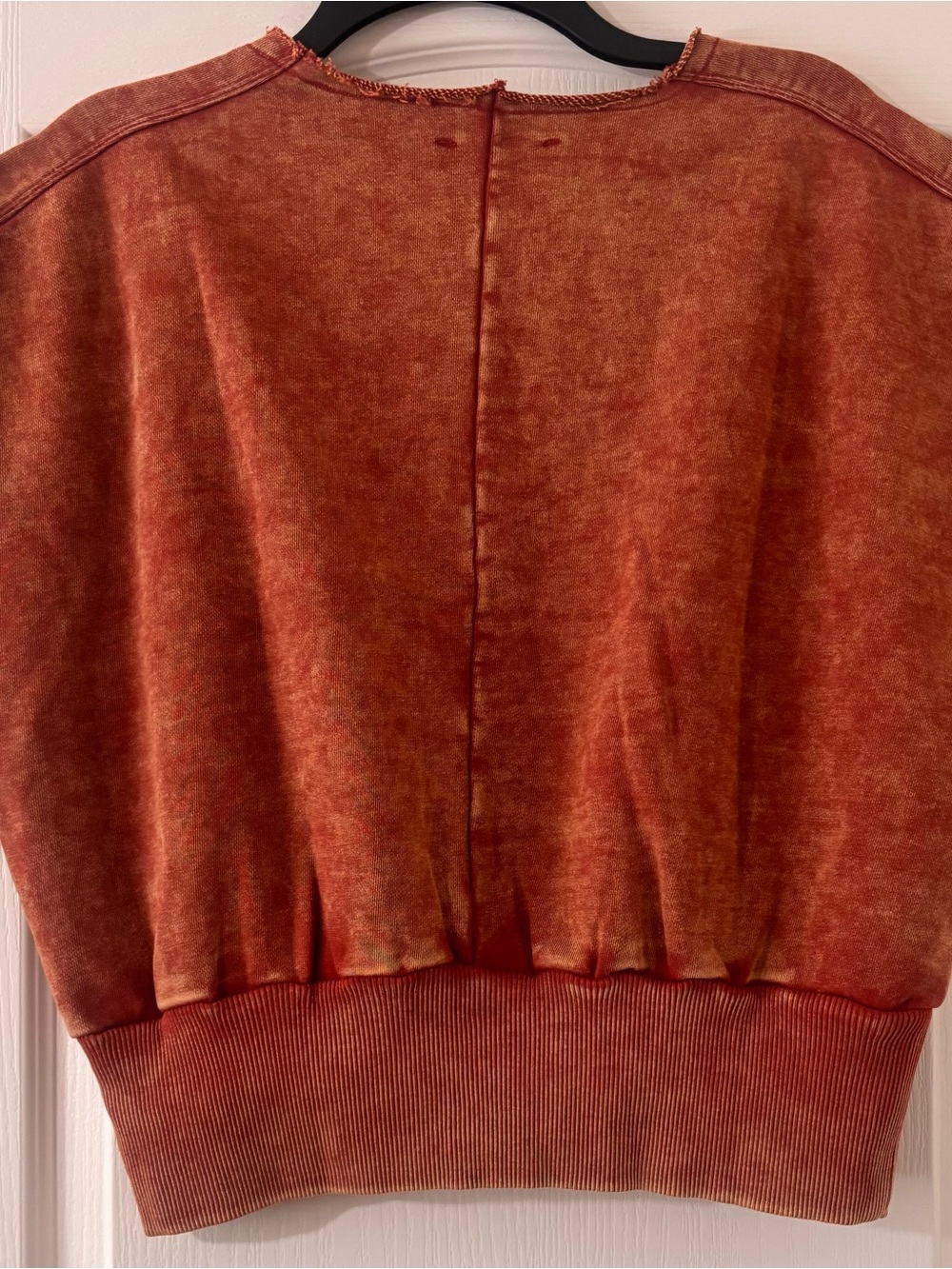 Zenana Acid-Washed Rust Top — Size Large - Picture 3 of 5